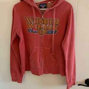 Vintage Wonder Woman Hooded Zip up